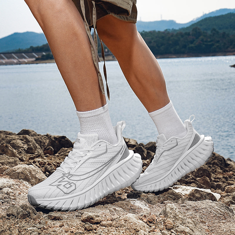 Carbon Plate Laufschuhe für Herren – Leicht &amp; Atmungsaktiv mit TPU-Zwischensohle | A396 