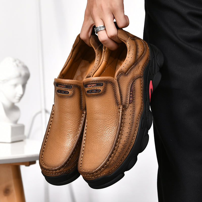 Hochwertige, handgefertigte Herrenschuhe aus echtem Leder, bequem und stilvoll, fürs Büro, Freizeitschuhe | 3722 