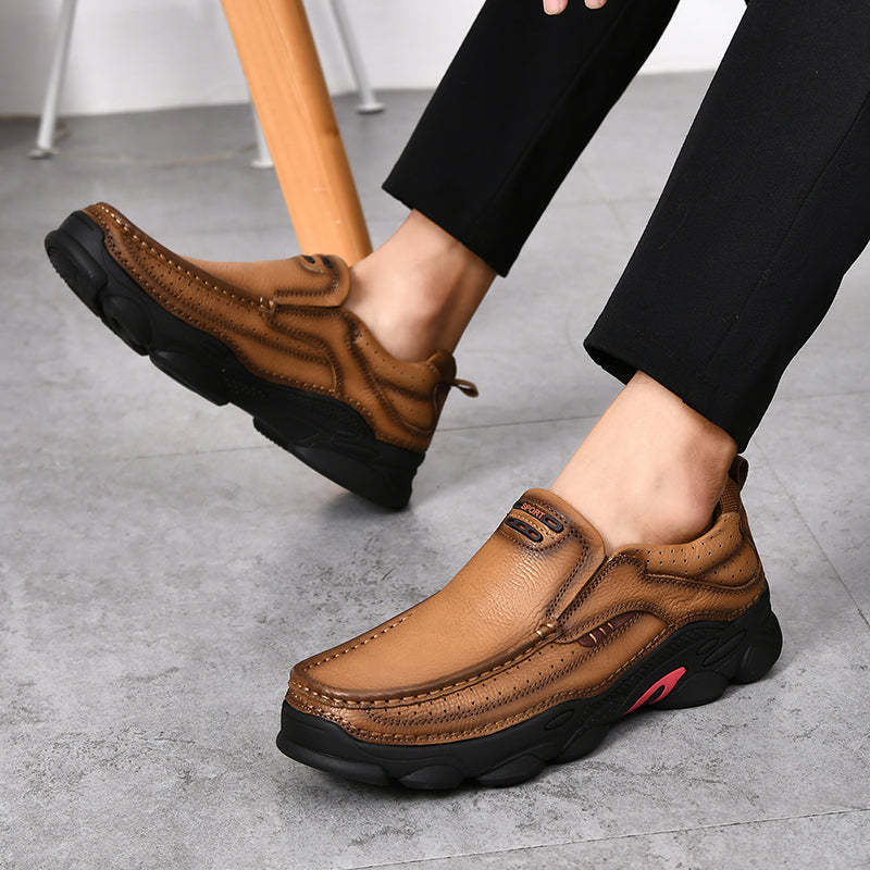 Hochwertige, handgefertigte Herrenschuhe aus echtem Leder, bequem und stilvoll, fürs Büro, Freizeitschuhe | 3722 