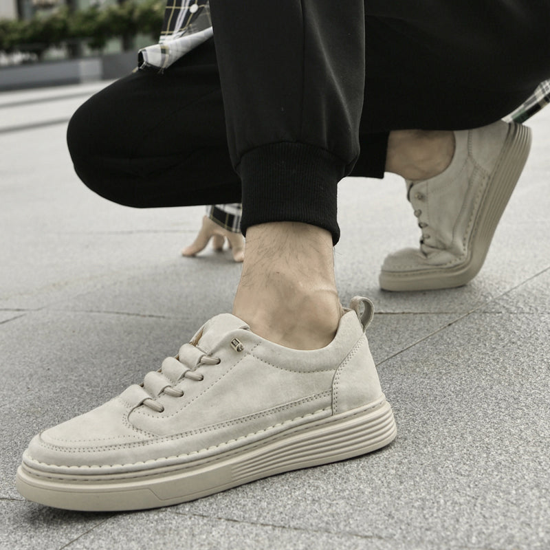 Baskets d'extérieur en cuir véritable Oxford Chaussures décontractées en cuir faites à la main | Z2039 