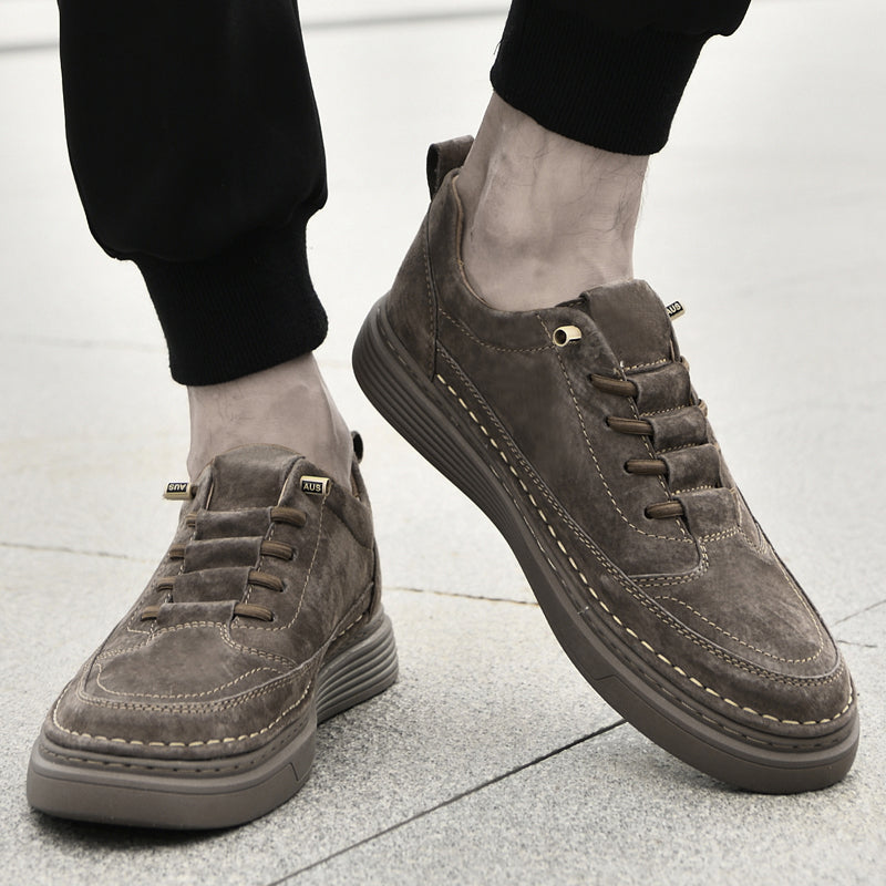 Baskets d'extérieur en cuir véritable Oxford Chaussures décontractées en cuir faites à la main | Z2039 