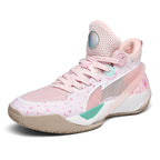 Herren High-Top-Basketballschuhe, leuchtende Sport-Sneaker mit verbessertem Grip für Leistung | 8010