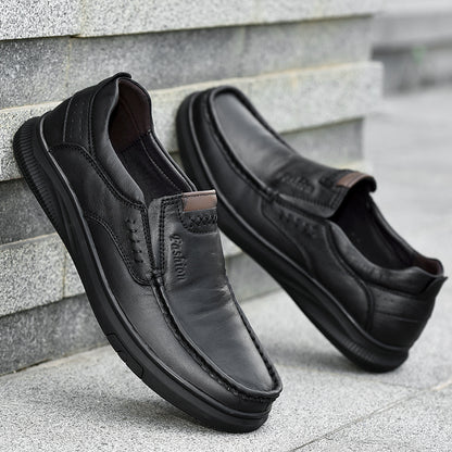 Men's Casual Breathable British Leather Shoes Stylish & Comfortable Footwear | B2231