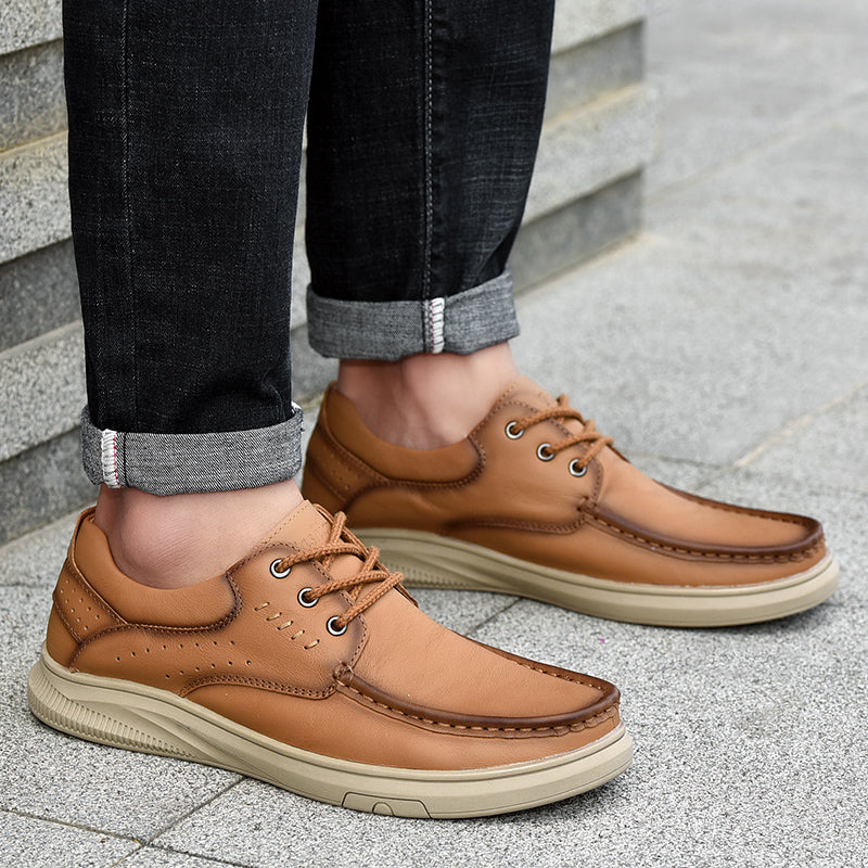 Lässige, atmungsaktive Herrenschuhe aus britischem Leder, stilvolles und bequemes Schuhwerk | B2231 