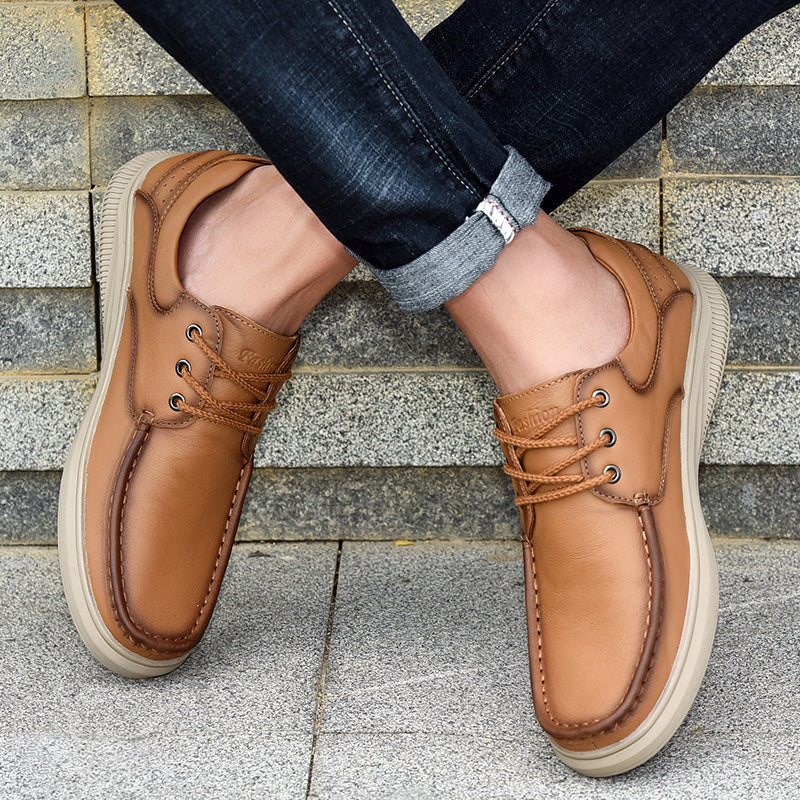 Lässige, atmungsaktive Herrenschuhe aus britischem Leder, stilvolles und bequemes Schuhwerk | B2231 