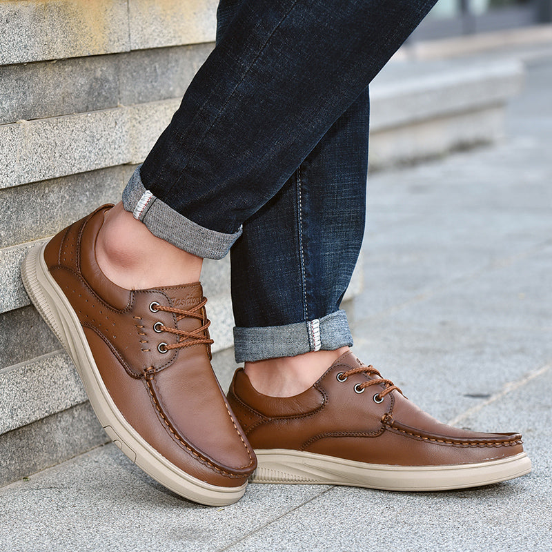 Lässige, atmungsaktive Herrenschuhe aus britischem Leder, stilvolles und bequemes Schuhwerk | B2231 