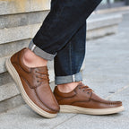 Lässige, atmungsaktive Herrenschuhe aus britischem Leder, stilvolles und bequemes Schuhwerk | B2231 