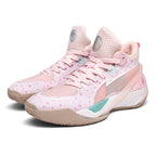Herren High-Top-Basketballschuhe, leuchtende Sport-Sneaker mit verbessertem Grip für Leistung | 8010