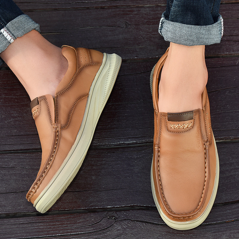 Lässige, atmungsaktive Herrenschuhe aus britischem Leder, stilvolles und bequemes Schuhwerk | B2231 