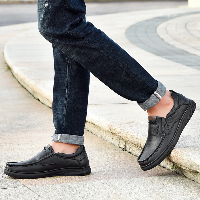 Lässige, atmungsaktive Herrenschuhe aus britischem Leder, stilvolles und bequemes Schuhwerk | B2231 