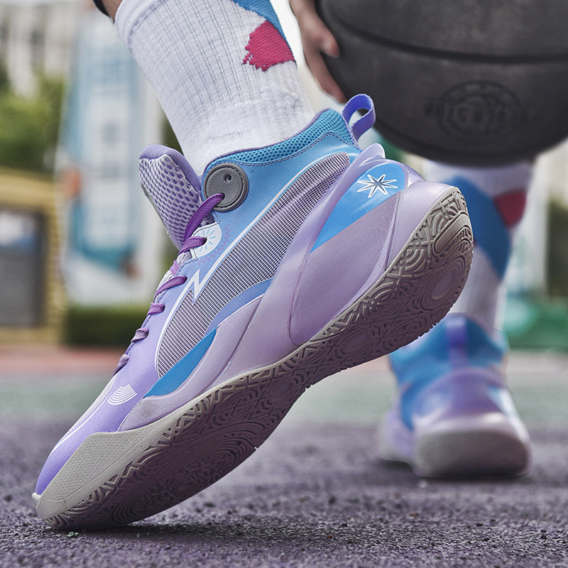 Herren High-Top-Basketballschuhe, leuchtende Sport-Sneaker mit verbessertem Grip für Leistung | 8010