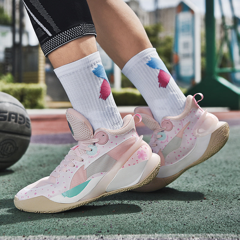 Herren High-Top-Basketballschuhe, leuchtende Sport-Sneaker mit verbessertem Grip für Leistung | 8010
