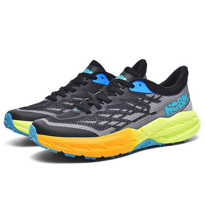 Men's Lightweight Sports Trainers Cushioned Running Shoes Breathable Flying Woven Hollow Mesh Sneakers | A93