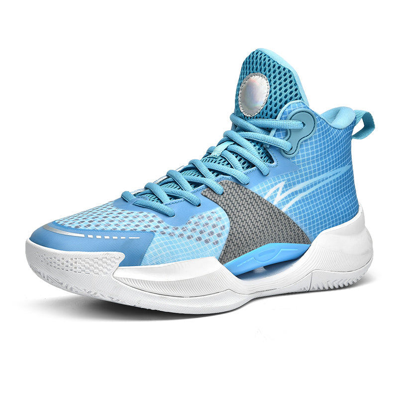 Leuchtende High-Top-Basketballschuhe für Herren, ultraleichte Winter-Mesh-Trainings- und Freizeit-Sneaker | 8012