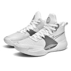 Leuchtende High-Top-Basketballschuhe für Herren, ultraleichte Winter-Mesh-Trainings- und Freizeit-Sneaker | 8012