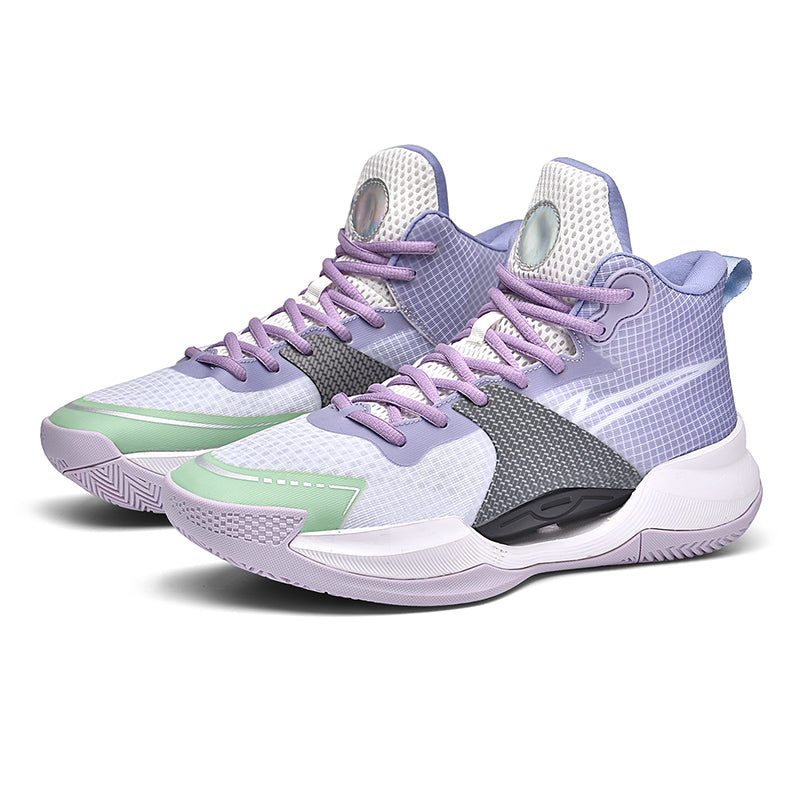 Men's Luminous High-Top Basketball Shoes Ultra-Light Winter Mesh Training & Casual Sneakers | 8012