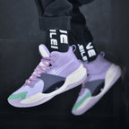 Leuchtende High-Top-Basketballschuhe für Herren, ultraleichte Winter-Mesh-Trainings- und Freizeit-Sneaker | 8012