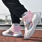 Leuchtende High-Top-Basketballschuhe für Herren, ultraleichte Winter-Mesh-Trainings- und Freizeit-Sneaker | 8012