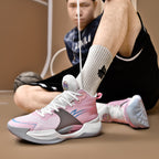 Leuchtende High-Top-Basketballschuhe für Herren, ultraleichte Winter-Mesh-Trainings- und Freizeit-Sneaker | 8012