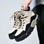 Herren-Arbeitsstiefel aus echtem Leder, Outdoor-Sicherheitsstiefel mit dicker Sohle | 6015 