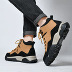 Herren-Arbeitsstiefel aus echtem Leder, Outdoor-Sicherheitsstiefel mit dicker Sohle | 6015 