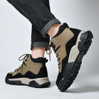 Herren-Arbeitsstiefel aus echtem Leder, Outdoor-Sicherheitsstiefel mit dicker Sohle | 6015 