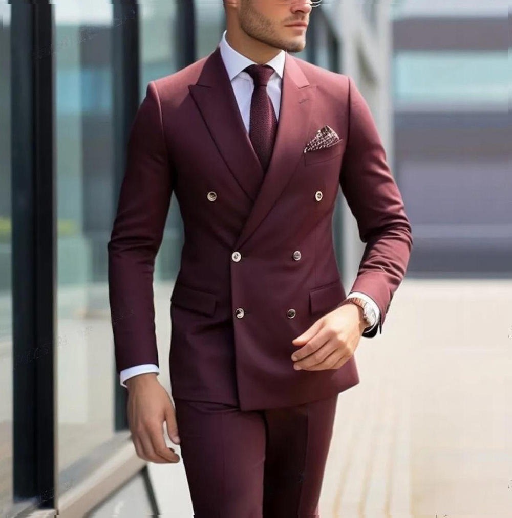 Men's Premium 2pcs Suits – Formal Wedding Groom Attire | 001