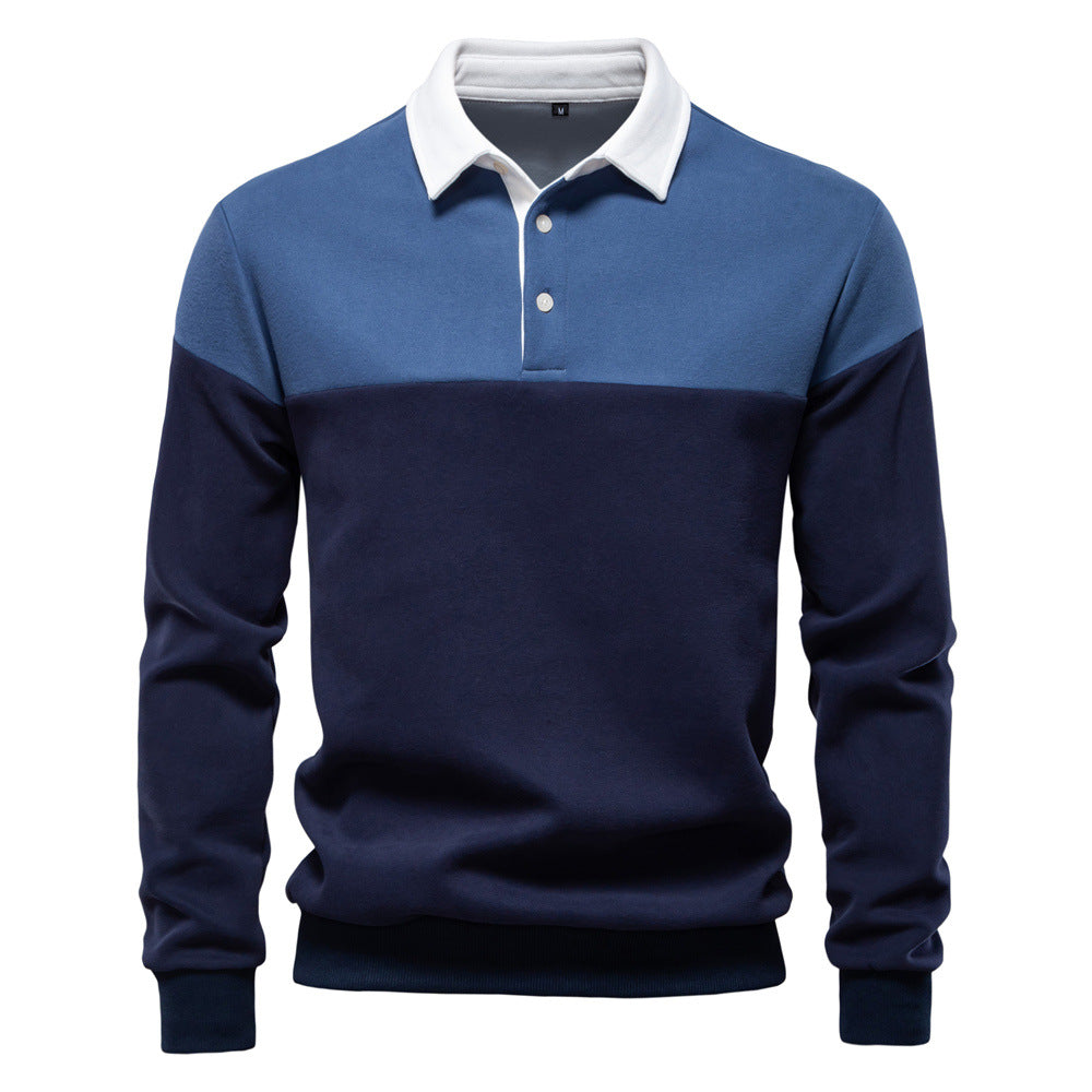 Langarm-Sweatshirt mit Polokragen für Herren – 2025 Frühlings-Casual-Streetwear-Top | HD3006 