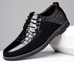 Herren-Derby-Schuhe im britischen Stil mit Karomuster, rutschfeste Leder-Loafer, Mokassins, Hochzeitsschuhe |