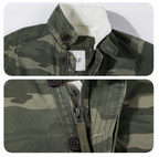 Weiche Premium-Fleecejacke für Herren – Winddichter Camouflage-Outdoor-Mantel mit dickem Plüsch-Innenfutter für ultimative Wärme | 318 