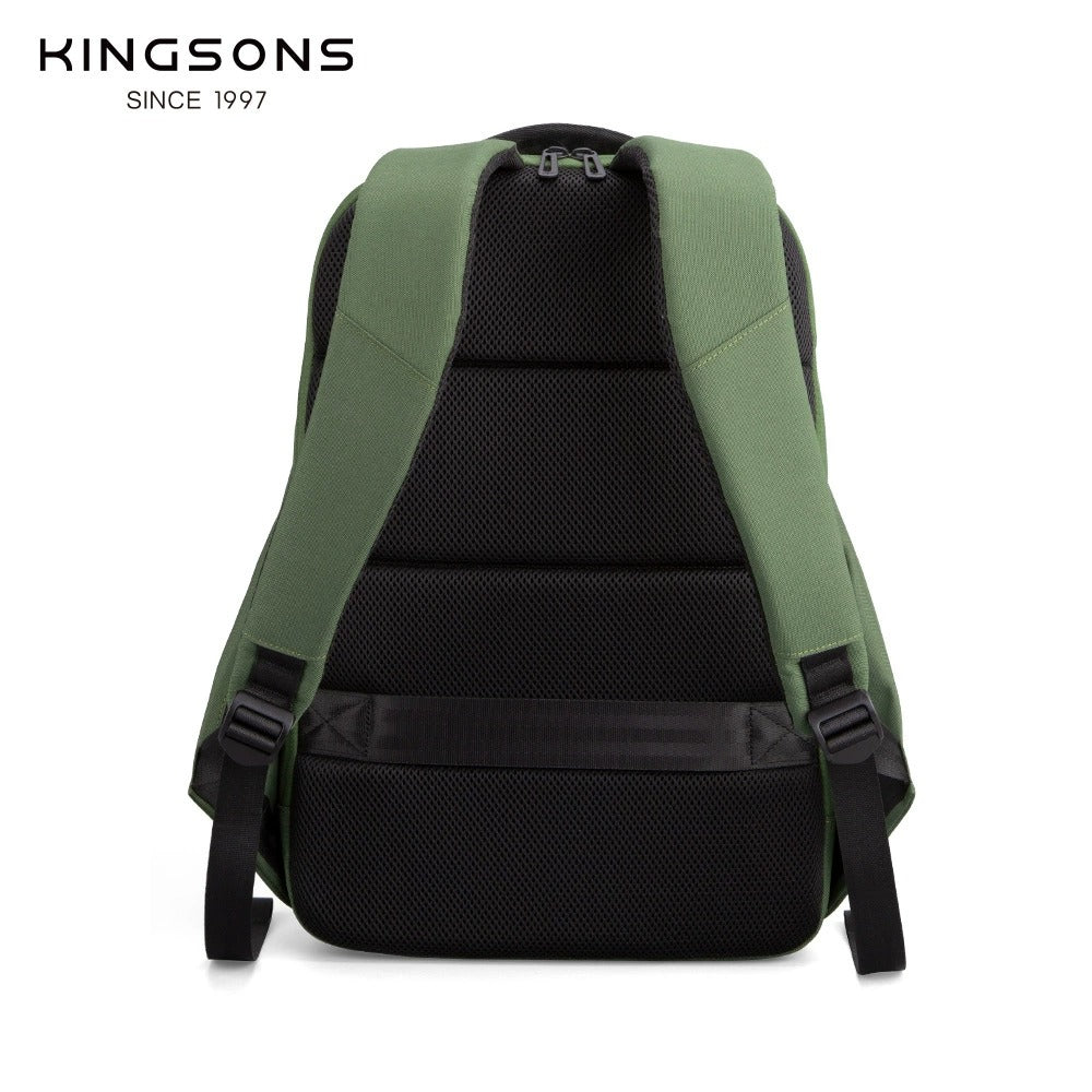 Kingsons Umweltfreundlicher Herrenrucksack – RPET, USB &amp; Schloss | 9658 