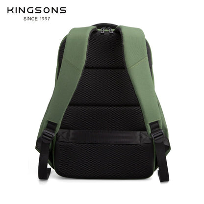 Kingsons Umweltfreundlicher Herrenrucksack – RPET, USB &amp; Schloss | 9658 