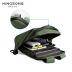 Kingsons Umweltfreundlicher Herrenrucksack – RPET, USB &amp; Schloss | 9658 