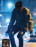 App-gesteuerte LED-Kappe Bluetooth Vollfarbdisplay Nachricht Wiederaufladbarer Hut Cooles Partykostüm | HMZ-005
