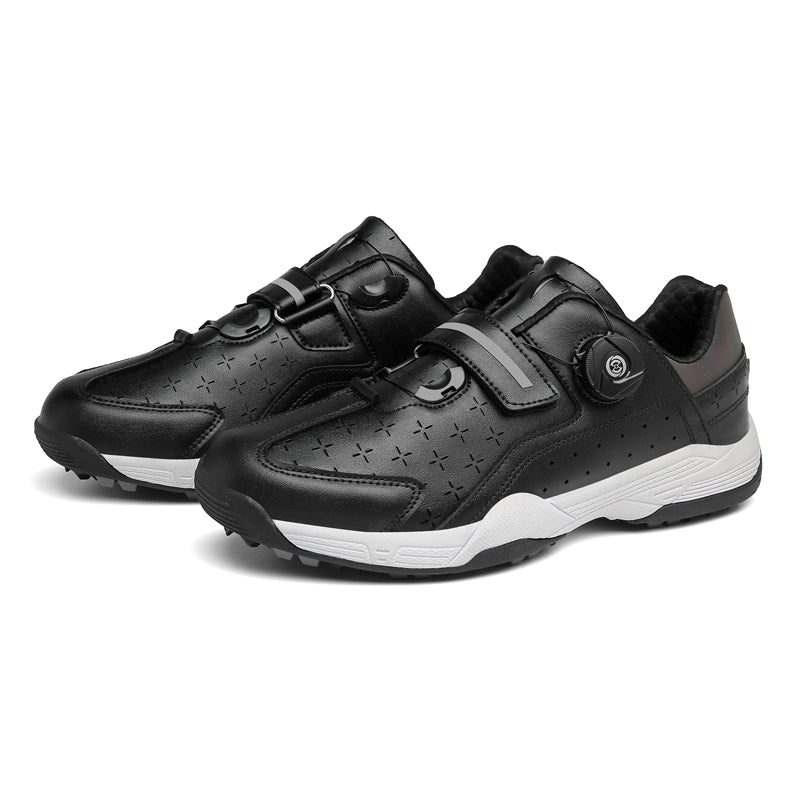 Herren Golfschuhe Bequeme Schnellschnürung Outdoor Sneakers | F9965