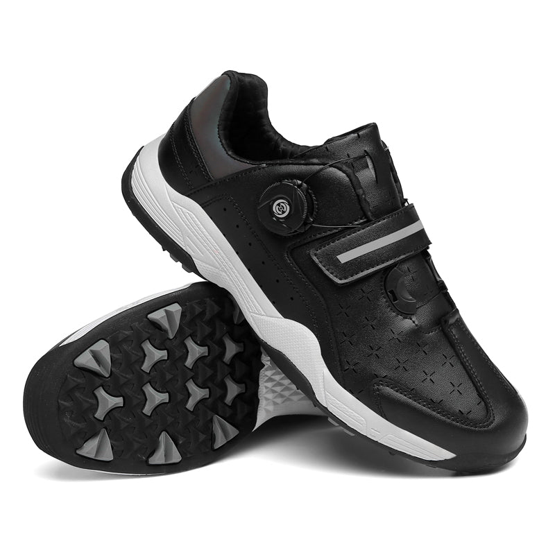 Herren Golfschuhe Bequeme Schnellschnürung Outdoor Sneakers | F9965