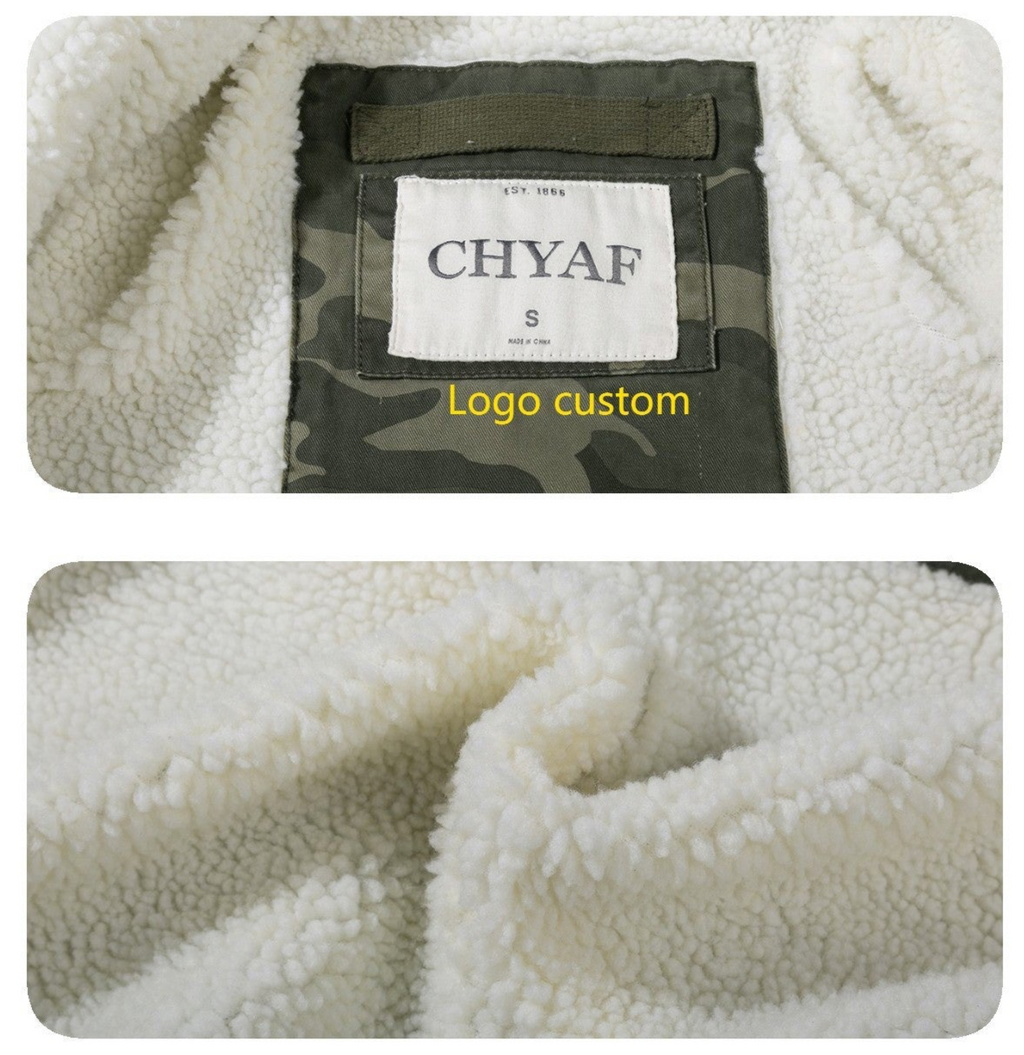 Weiche Premium-Fleecejacke für Herren – Winddichter Camouflage-Outdoor-Mantel mit dickem Plüsch-Innenfutter für ultimative Wärme | 318 