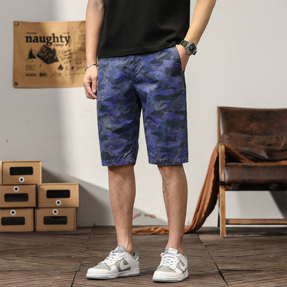 Pantaloncini cargo mimetici larghi stile estivo di alta qualità da uomo | G3526 