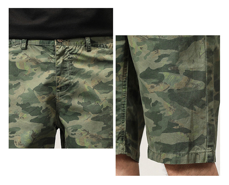 Pantaloncini cargo mimetici larghi stile estivo di alta qualità da uomo | G3526 