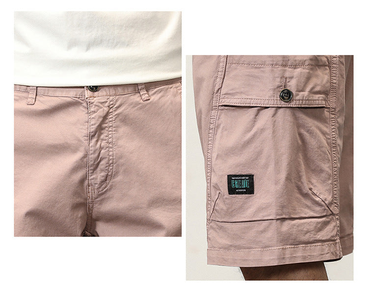 Herren Sommermode Baumwolle Sport Casual Straight Cargo Shorts | G3681 