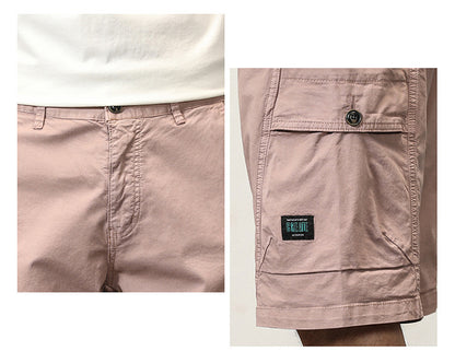 Short cargo droit décontracté en coton pour homme, mode été | G3681 