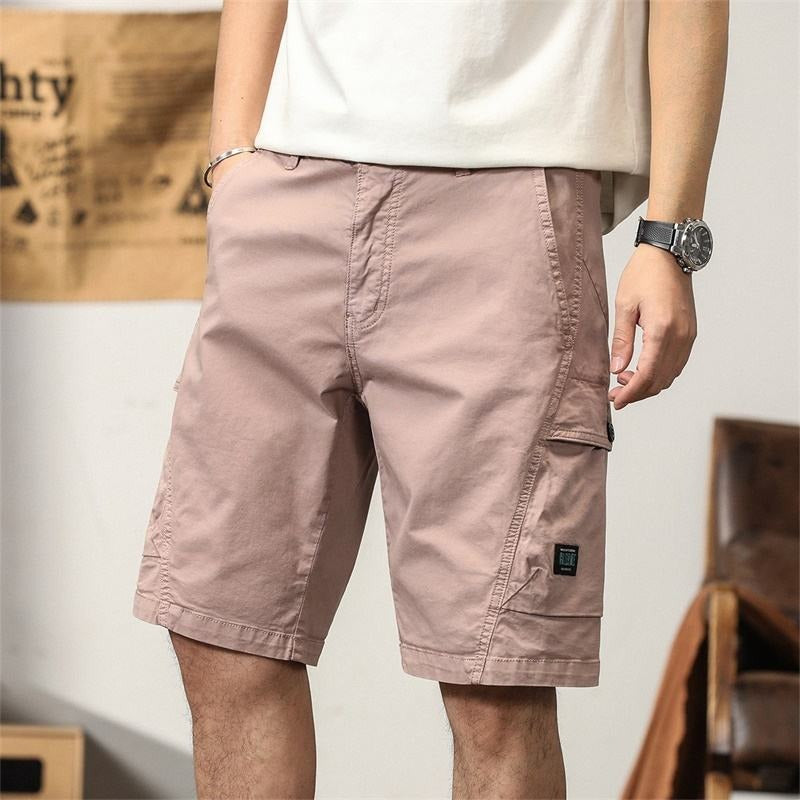 Short cargo droit décontracté en coton pour homme, mode été | G3681 