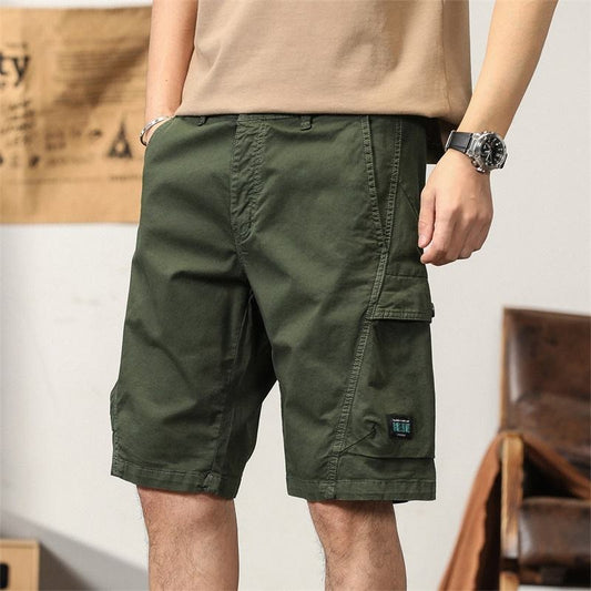 Short cargo droit décontracté en coton pour homme, mode été | G3681 