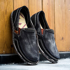 Herren Slipper aus gewaschenem Canvas | Atmungsaktiv, rutschfest, klassischer Deck-Stil | 8806 