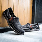 Herren Slipper aus gewaschenem Canvas | Atmungsaktiv, rutschfest, klassischer Deck-Stil | 8806 