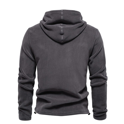 Herren Fleece Hoodie – Warmer Winterpullover mit Kordelzug | HD09 