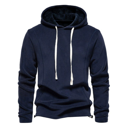 Herren Fleece Hoodie – Warmer Winterpullover mit Kordelzug | HD09 
