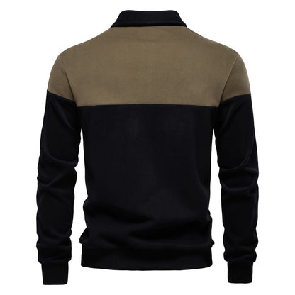 Langarm-Sweatshirt mit Polokragen für Herren – 2025 Frühlings-Casual-Streetwear-Top | HD3006 