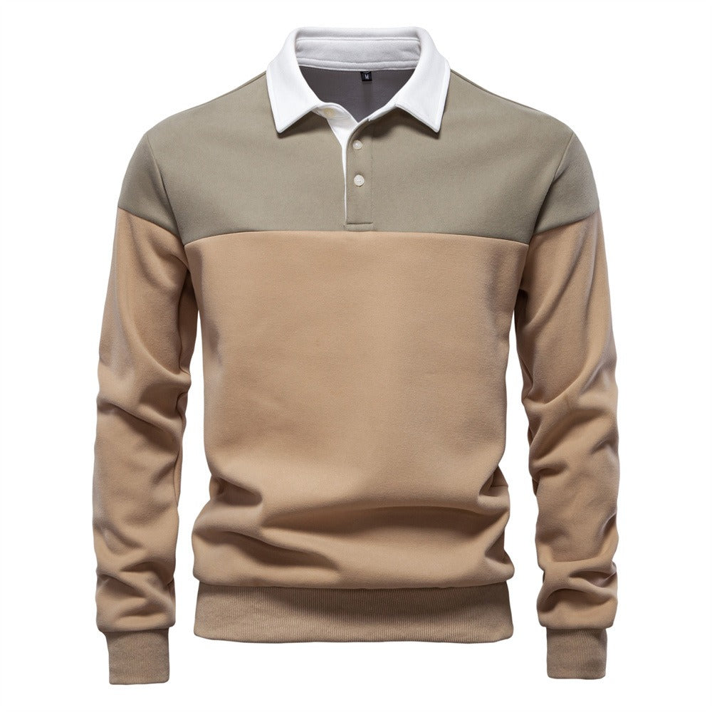 Langarm-Sweatshirt mit Polokragen für Herren – 2025 Frühlings-Casual-Streetwear-Top | HD3006 