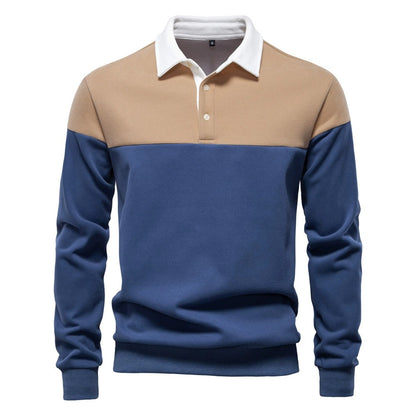 Langarm-Sweatshirt mit Polokragen für Herren – 2025 Frühlings-Casual-Streetwear-Top | HD3006 